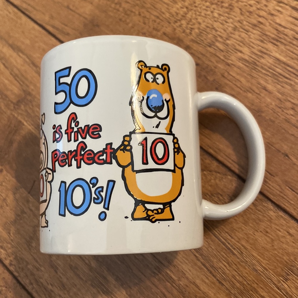 Hallmark Shoebox 50 Is Five Perfect 10s Coffee Cup